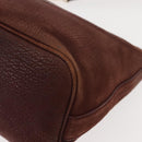 BVLGARI Medallion Shoulder Bag Leather Brown Gold Auth 151855-15