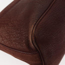 BVLGARI Medallion Shoulder Bag Leather Brown Gold Auth 151855-16