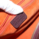 BVLGARI Medallion Shoulder Bag Leather Brown Gold Auth 151855-18