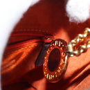 BVLGARI Medallion Shoulder Bag Leather Brown Gold Auth 151855-21