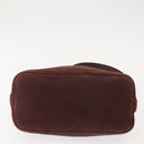 BVLGARI Medallion Shoulder Bag Leather Brown Gold Auth 151855-5