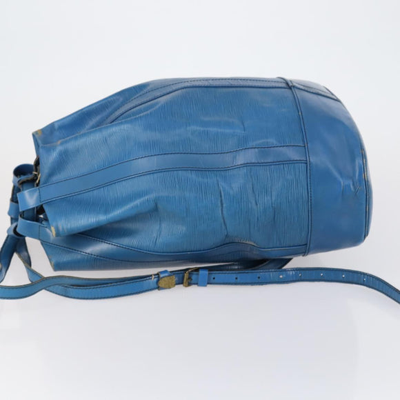 LOUIS VUITTON Epi Randonnee GM Shoulder Bag Blue M43085 LV Auth 151856