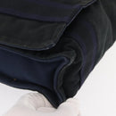 HERMES Fourre Tout Bassas PM Shoulder Bag Canvas Navy Auth 151857-10
