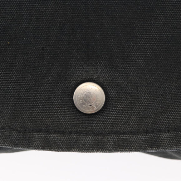 HERMES Fourre Tout Bassas PM Shoulder Bag Canvas Navy Auth 151857