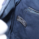 HERMES Fourre Tout Bassas PM Shoulder Bag Canvas Navy Auth 151857-16