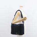 HERMES Fourre Tout Bassas PM Shoulder Bag Canvas Navy Auth 151857-23