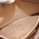 Christian Dior Lady Dior Canage Hand Bag Nylon Beige Gold Auth 151860-22