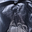 PRADA Tote Bag Nylon Black Silver Auth 151861-21