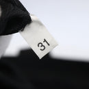 PRADA Tote Bag Nylon Black Silver Auth 151861-12