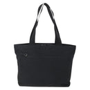 PRADA Tote Bag Nylon Black Silver Auth 151861-2