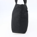 PRADA Tote Bag Nylon Black Silver Auth 151861-4
