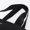 PRADA Tote Bag Nylon Black Silver Auth 151861-8