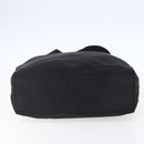 PRADA Tote Bag Nylon Black Silver Auth 151861-5