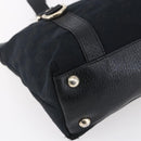 GUCCI GG Canvas Hand Bag Black Gold 141471 Auth 151862-15