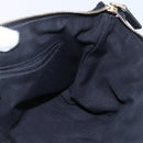 GUCCI GG Canvas Hand Bag Black Gold 141471 Auth 151862-21