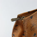 MCM Logogram Vicetos Clutch Bag PVC Leather Brown Gold Auth 151865-9
