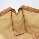 MCM Logogram Vicetos Clutch Bag PVC Leather Brown Gold Auth 151865-11