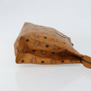 MCM Logogram Vicetos Clutch Bag PVC Leather Brown Gold Auth 151865-3