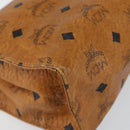 MCM Logogram Vicetos Clutch Bag PVC Leather Brown Gold Auth 151865-14