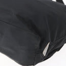 PRADA Tote Bag Nylon Black Silver Auth 151870-15