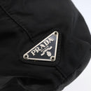 PRADA Tote Bag Nylon Black Silver Auth 151870-17