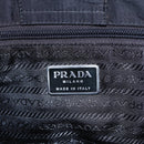 PRADA Tote Bag Nylon Black Silver Auth 151870-18
