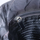 PRADA Tote Bag Nylon Black Silver Auth 151870-19