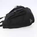 PRADA Tote Bag Nylon Black Silver Auth 151870-3