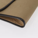 Christian Dior Shoulder Bag Nylon Beige Gold Auth 151871-9