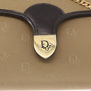 Christian Dior Shoulder Bag Nylon Beige Gold Auth 151871-17