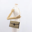 Christian Dior Shoulder Bag Nylon Beige Gold Auth 151871-20