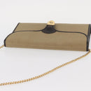 Christian Dior Shoulder Bag Nylon Beige Gold Auth 151871-6