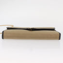 Christian Dior Shoulder Bag Nylon Beige Gold Auth 151871-5