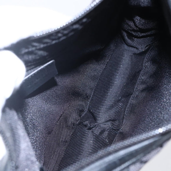 GUCCI GG Canvas Shoulder Bag Black Silver 001 4206 Auth 151872