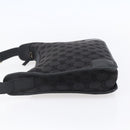 GUCCI GG Canvas Shoulder Bag Black Silver 001 4206 Auth 151872-3