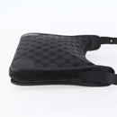 GUCCI GG Canvas Shoulder Bag Black Silver 001 4206 Auth 151872-4