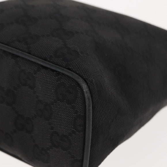 GUCCI GG Canvas Accessory Pouch Black 34080 Auth 151873