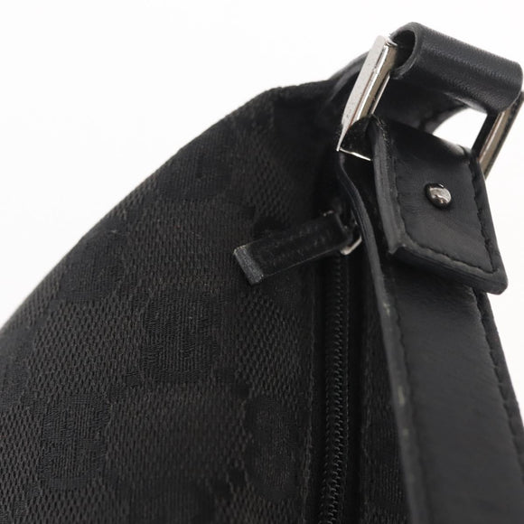 GUCCI GG Canvas Accessory Pouch Black 34080 Auth 151873