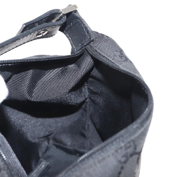 GUCCI GG Canvas Accessory Pouch Black 34080 Auth 151873