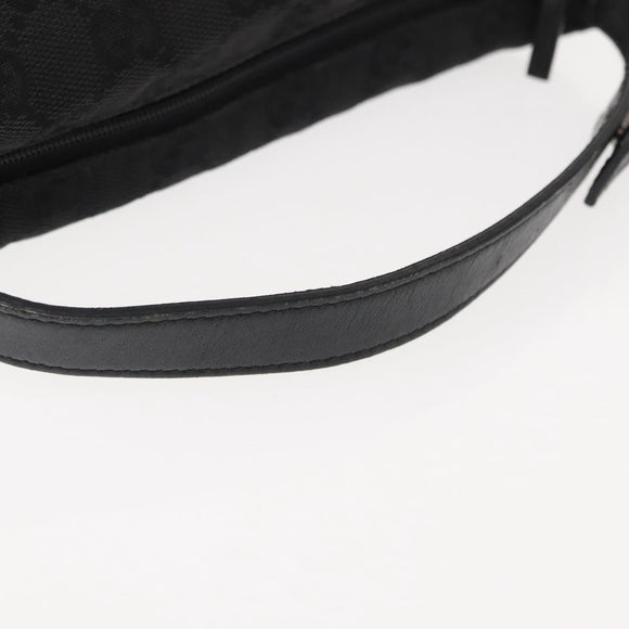 GUCCI GG Canvas Accessory Pouch Black 34080 Auth 151873