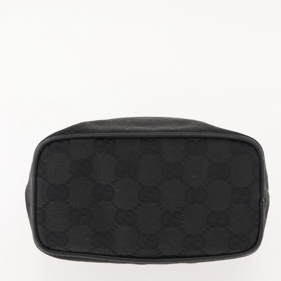 GUCCI GG Canvas Accessory Pouch Black 34080 Auth 151873