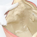 BVLGARI Logo Mania Shoulder Bag Canvas Pink Silver Auth 151875-19