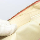 BVLGARI Logo Mania Shoulder Bag Canvas Pink Silver Auth 151875-12