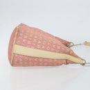 BVLGARI Logo Mania Shoulder Bag Canvas Pink Silver Auth 151875-3