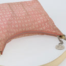 BVLGARI Logo Mania Shoulder Bag Canvas Pink Silver Auth 151875-6