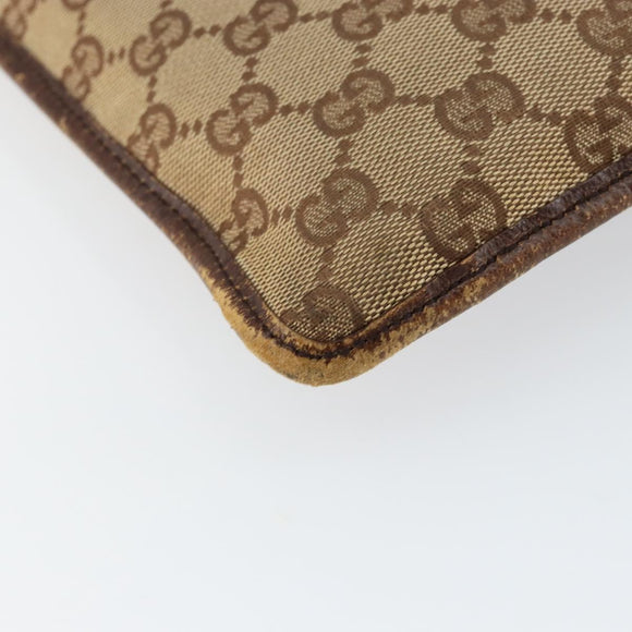 GUCCI GG Canvas Shoulder Bag Beige 27639 Auth 151876