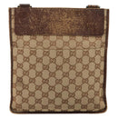 GUCCI GG Canvas Shoulder Bag Beige 27639 Auth 151876-13