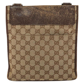 GUCCI GG Canvas Shoulder Bag Beige 27639 Auth 151876 - 0