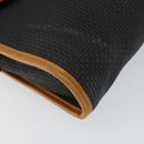 SAINT LAURENT Shoulder Bag Leather Gold Black Auth 151878-11