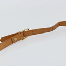 SAINT LAURENT Shoulder Bag Leather Gold Black Auth 151878-8